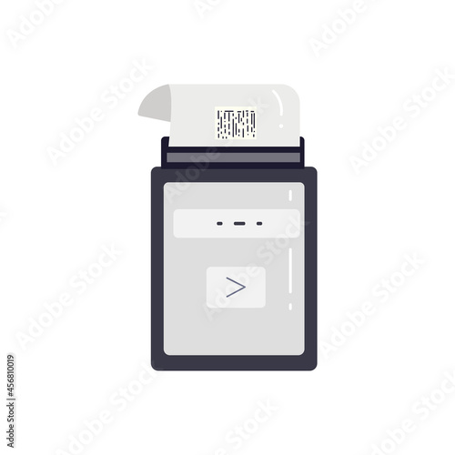 mobility cash box flat vector illustration