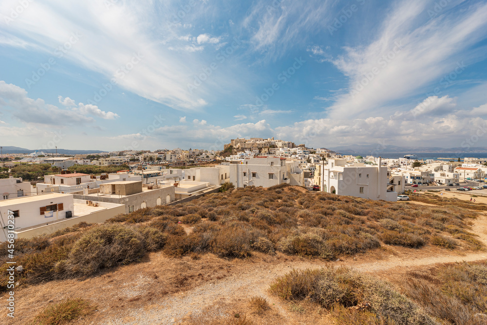 Vista panoramica sulla città di Chora, isola di Naxos GR