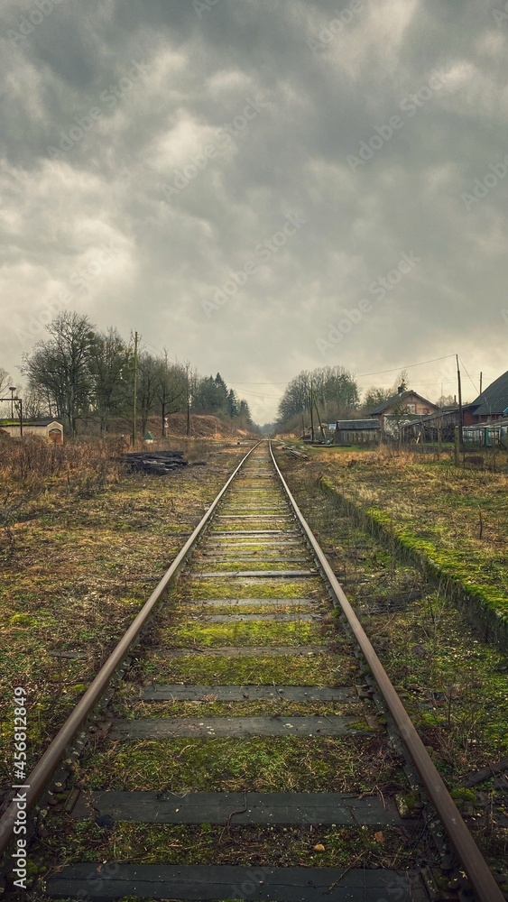 Fototapeta premium railway in the countryside