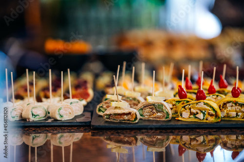 Fotografie Italian finger food wedding snacks