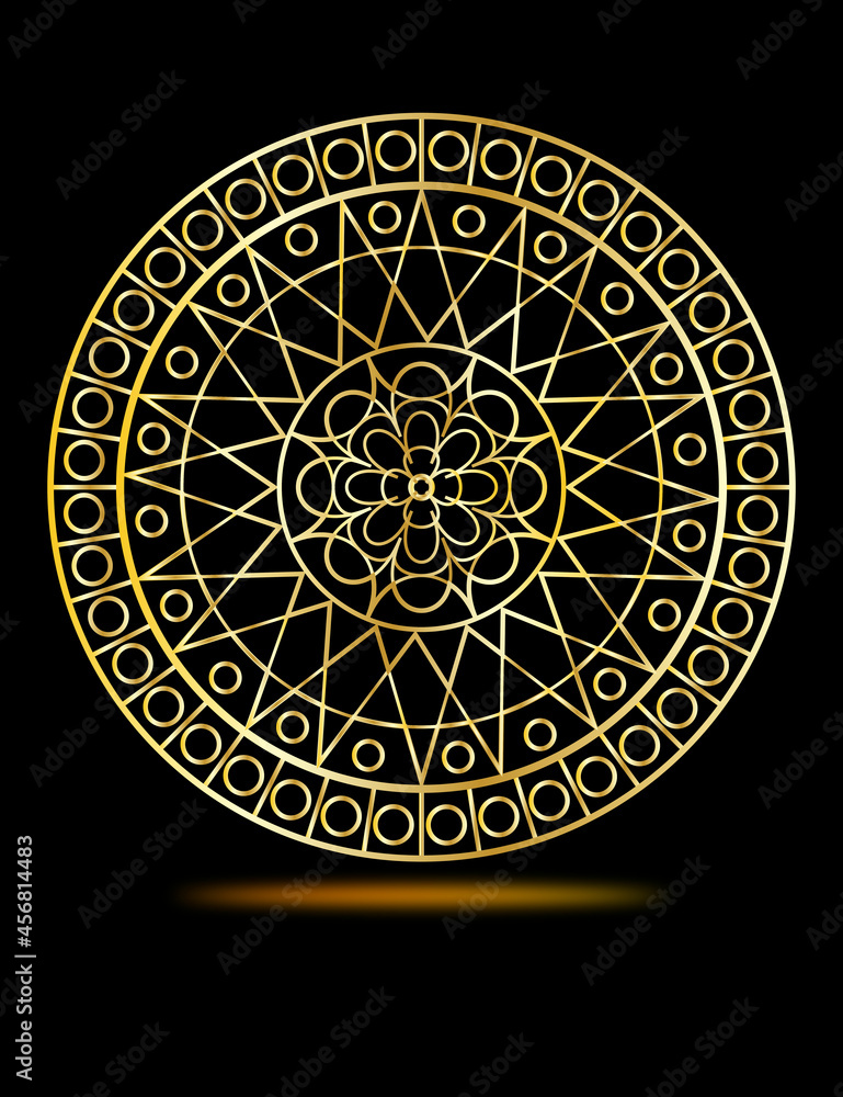 Beautiful Golden ornament Beautiful Golden ornament