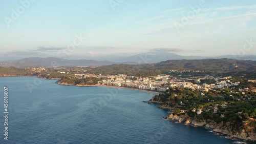 Wallpaper Mural Vue aérienne de Lloret de mar sur la costa brava en Espagne Torontodigital.ca