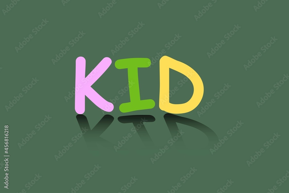 Kid typography text t-shirt vector design. Children's t-shirt design Kid typography text t-shirt vector design. Children's t-shirt design