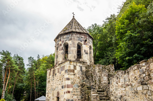 Mtsvane Monastery bell tower near Batumi Georgia pilgrimage destination