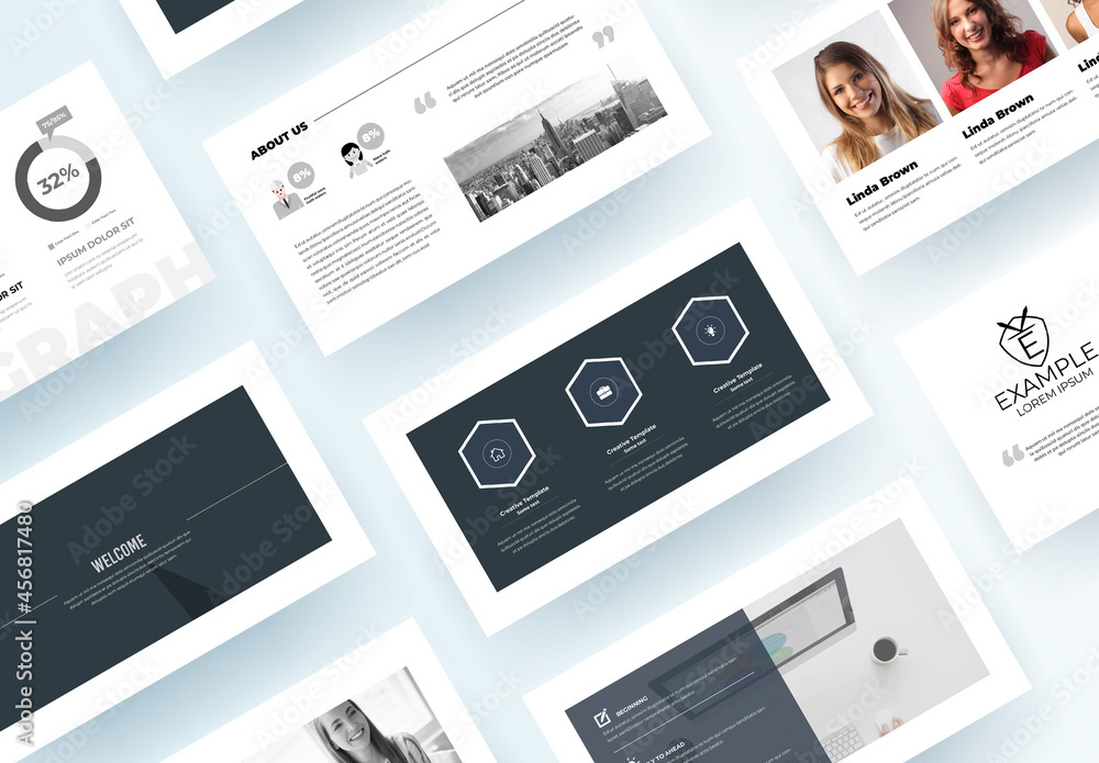 Business Presentation Stock Template | Adobe Stock
