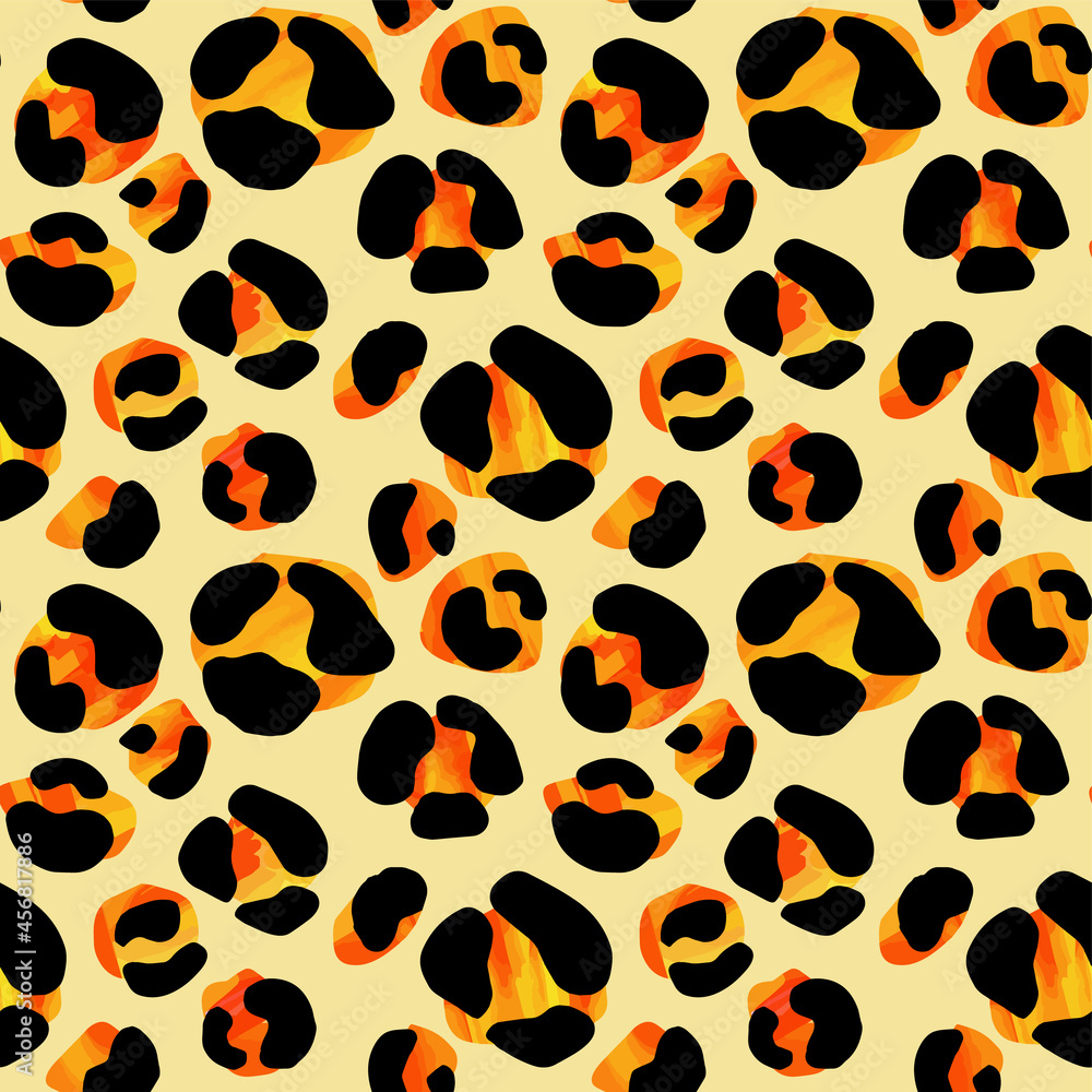 Seamless abstract wild exotic animal print.Leopard, zebra,gepard, tiger striped pattern. Hand drawn trendy repeating watercolor blotted background texture.
Seamless abstract wild exotic animal print.Leopard, zebra,gepard, tiger striped pattern. Hand drawn trendy repeating watercolor blotted background texture.