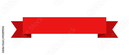 Red banner ribbon