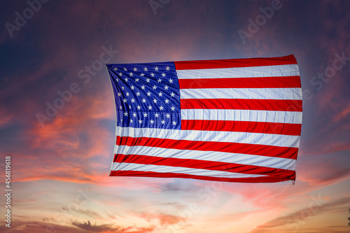 American Flag Hanging
