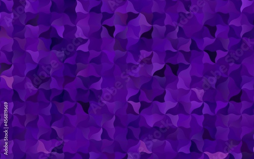 Dark Purple vector crooked abstract background.