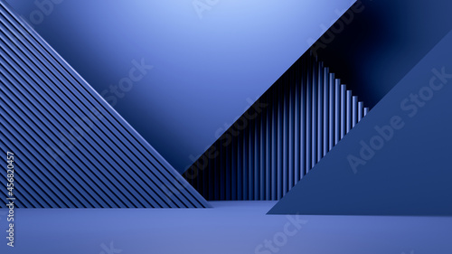3d render, simple blue geometric background, modern minimal wallpaper, showcase scene for product presentation photo