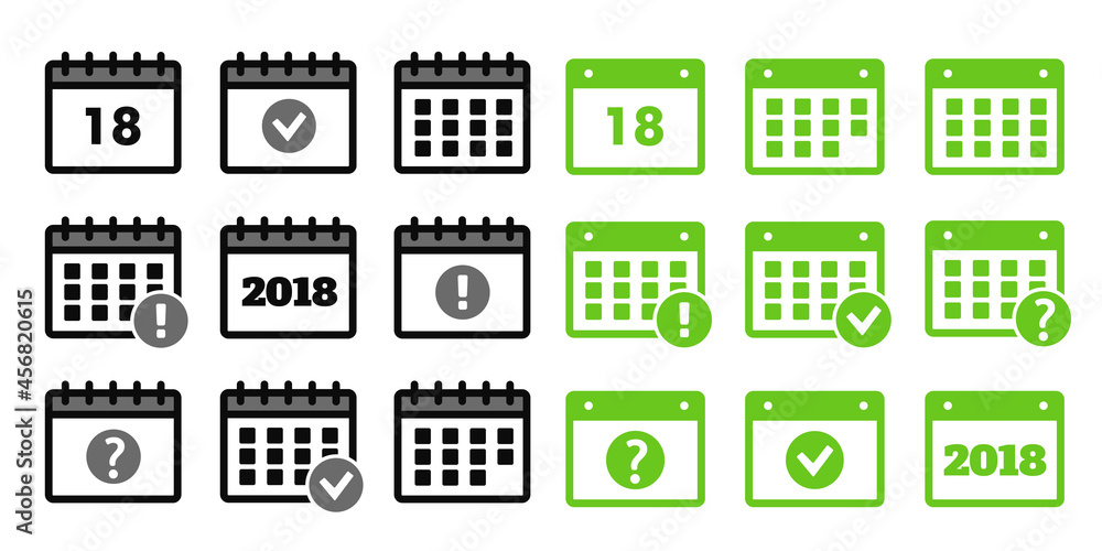 Calendar Icons. Event add delete progress Calendar Icons. Event add delete progress