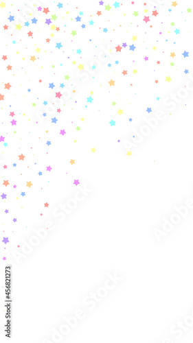 Festive immaculate confetti. Celebration stars. Co