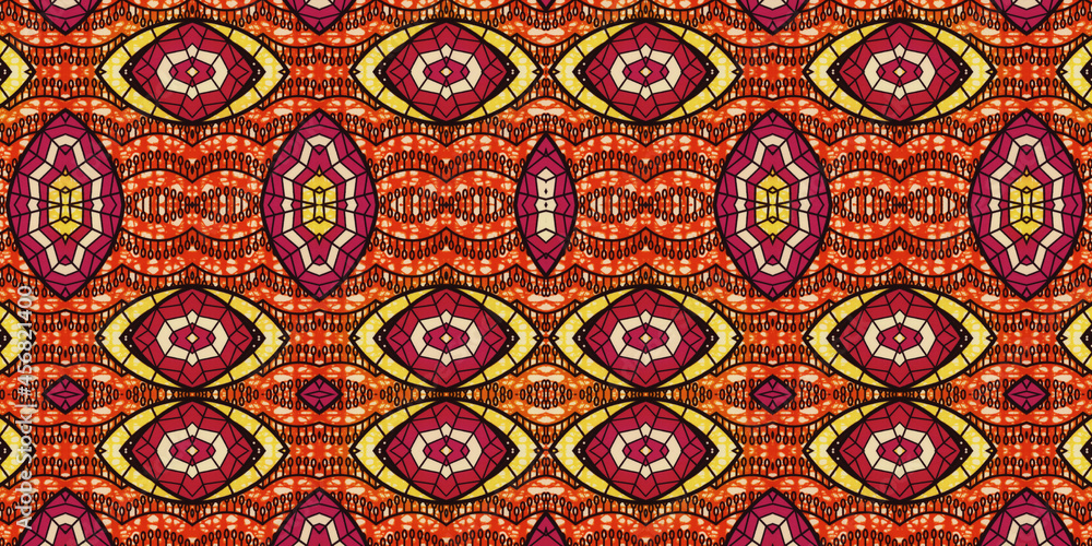 African fabric – Seamless pattern, cotton