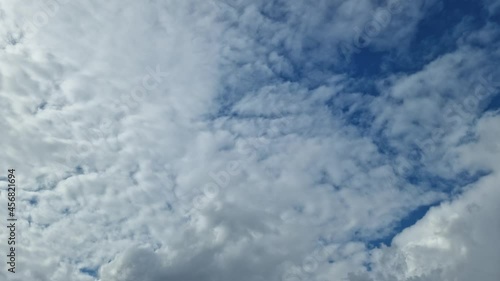 4K time-lapse moving Altocumulus castellanus clouds  photo