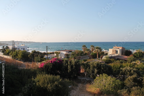 Gorgeous view of the seascape, Greece, Crete, 2021
