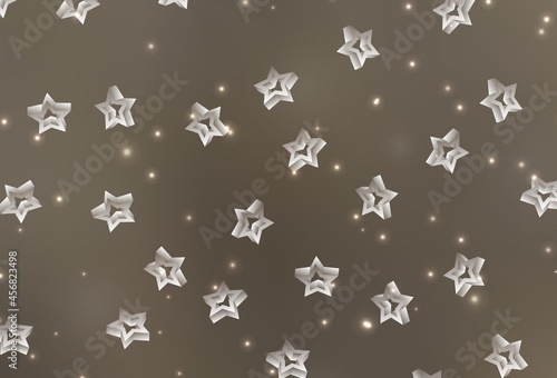 Light Gray vector template with sky stars.