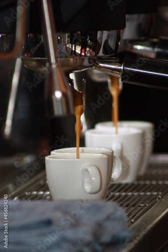 Delicious cup of espresso coffee
