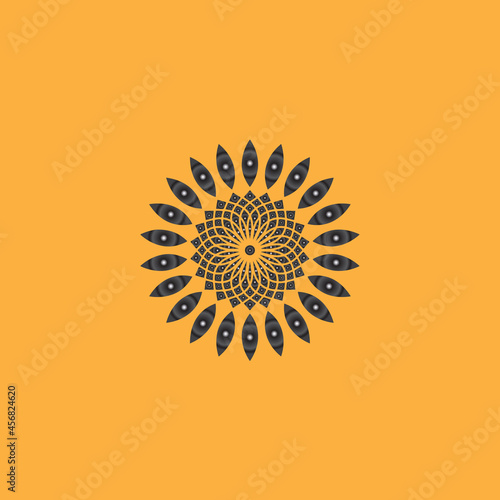 Circular pattern in the form of mandala for Henna, Mehndi, tattoos, decorations. Decorative decoration in ethnic oriental style. Coloring book pages.