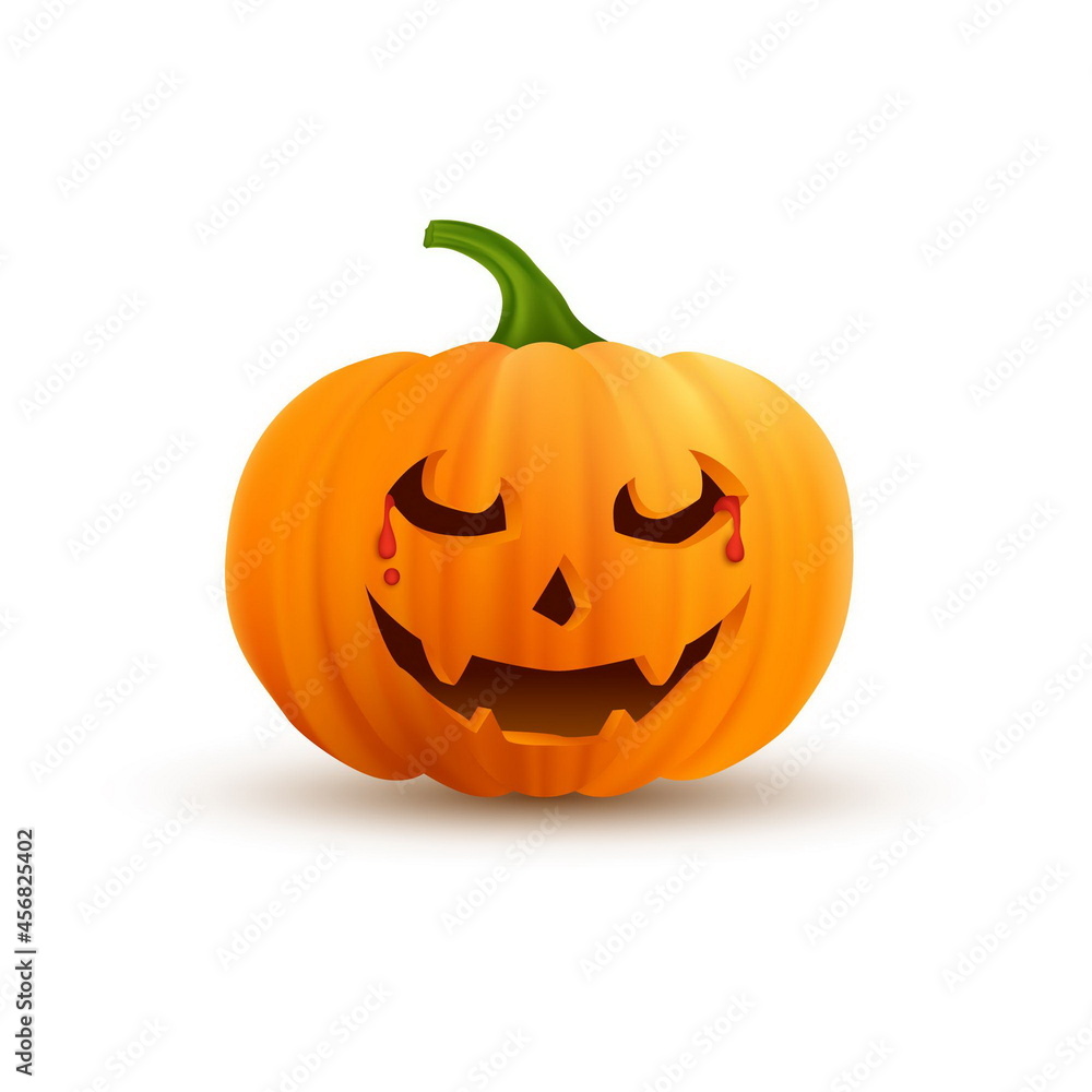 realistic halloween pumpkin vector design illustration realistic halloween pumpkin vector design illustration