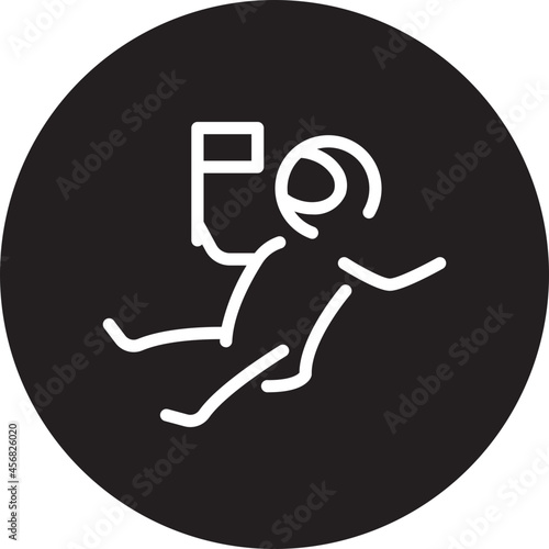 Astronaut glyph icon