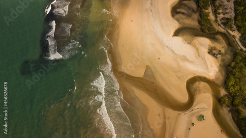 Vista aérea da praia do coqueiros em Trancoso, Bahia, Brazil. photo