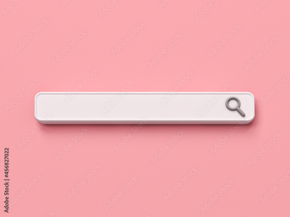 Blank search bar isolated on pink pastel color background with shadow minimalism conceptual 3D rendering Blank search bar isolated on pink pastel color background with shadow minimalism conceptual 3D rendering