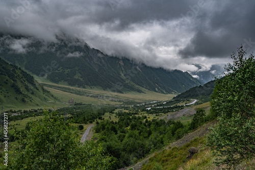 beautiful panorama opening at the entrance to South Ossetia © Marat Magomedov