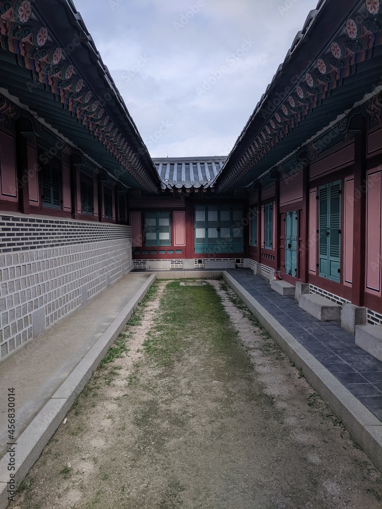 Korean Temple Ancient Street Seoul