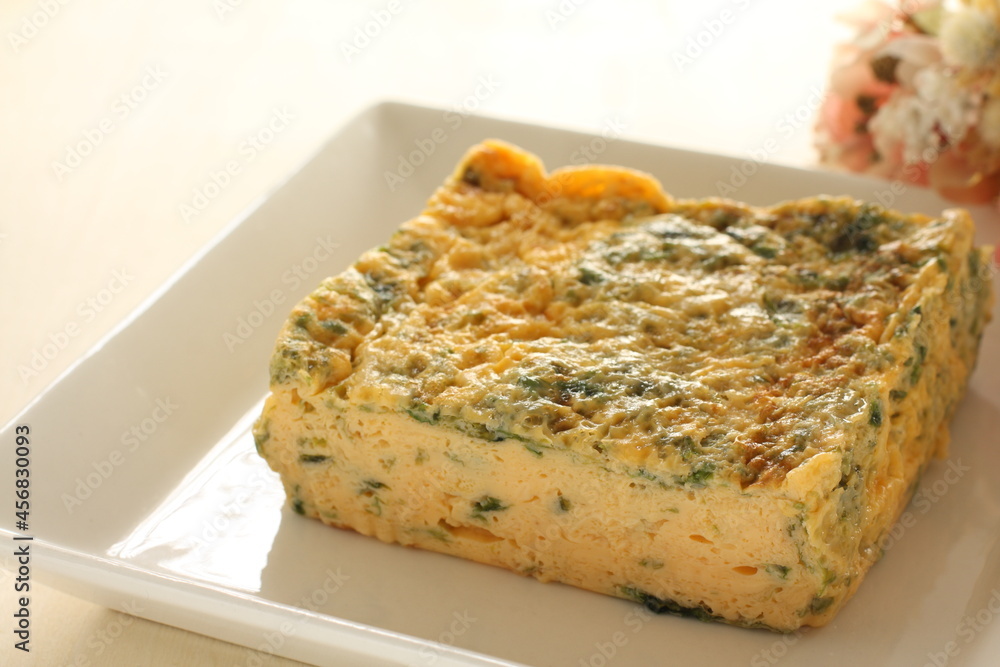 Japanese food, seaweed nori fried egg roll for comfort food 