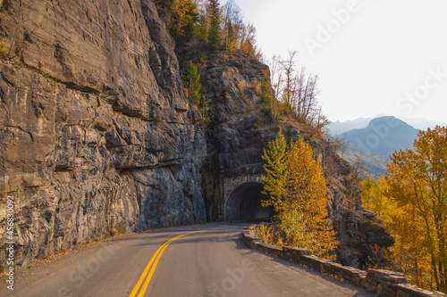 Tunnel on Going-to-the-Sun road, Glacier National Park, Montana