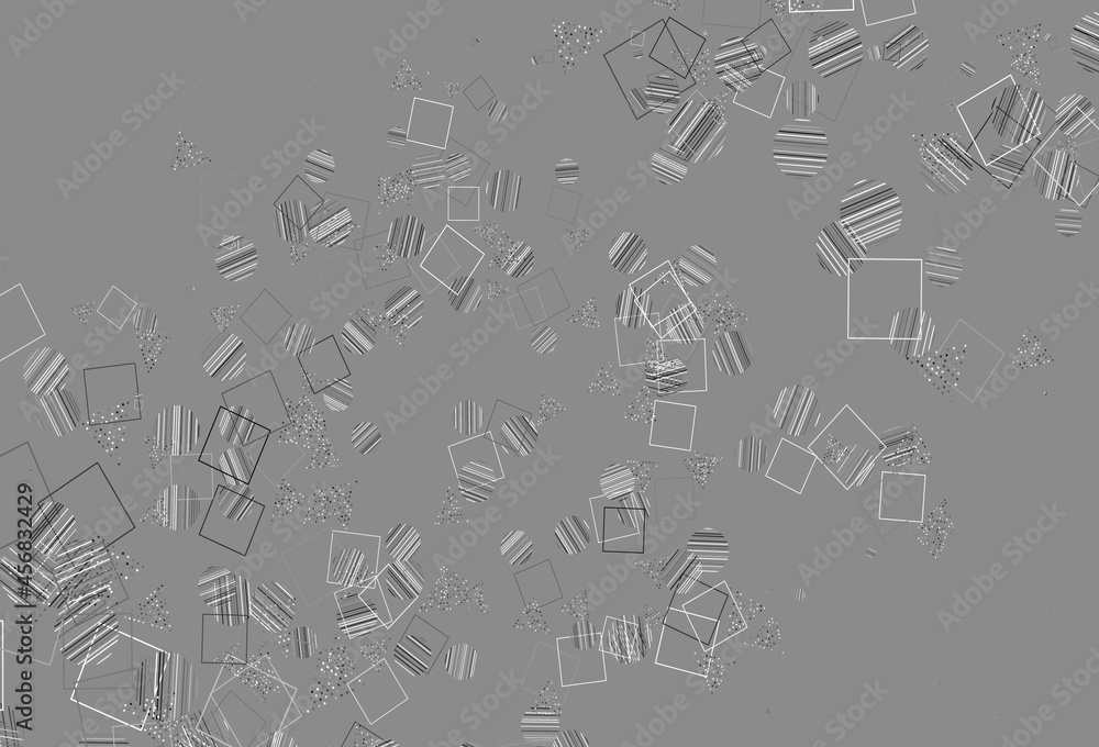 Light Gray vector backdrop with lines, circles, rhombus. Light Gray vector backdrop with lines, circles, rhombus.