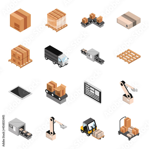 industrial isometric set
