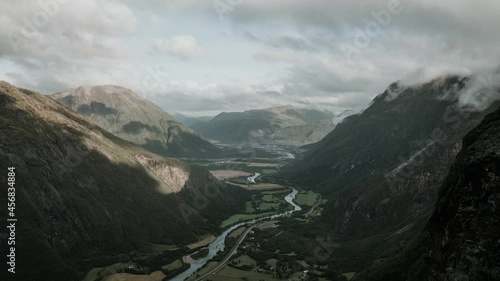 Time lapse of beautiful valley in Western Norway photo