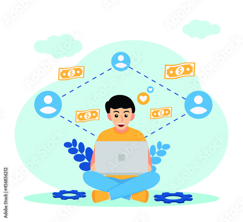 Gig Economy Gig Worker concept