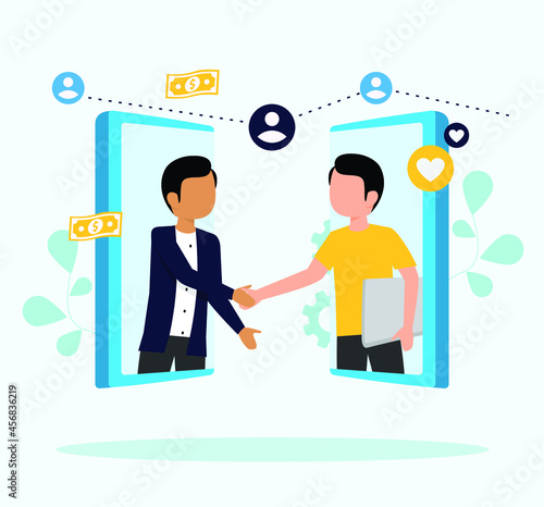Gig Economy Gig Worker Online Concept