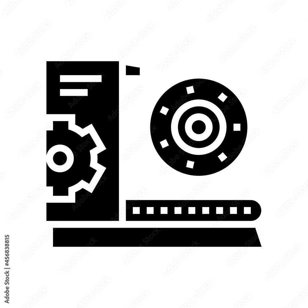 equipment and parts fabrication glyph icon vector. equipment and parts fabrication sign. isolated contour symbol black illustration equipment and parts fabrication glyph icon vector. equipment and parts fabrication sign. isolated contour symbol black illustration
