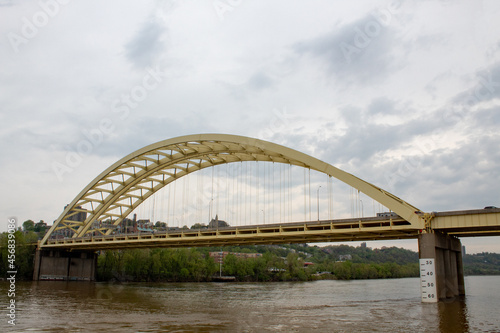 The Big Mac Bridge over the Ohio River connecting Cincinnati and Newport. Kentucky. © Romar66