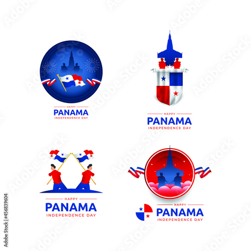 3 november panama independence day background vector image