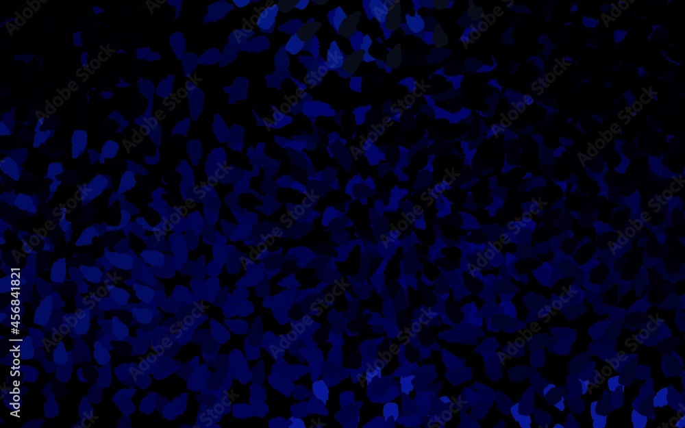 Fototapeta premium Dark BLUE vector template with chaotic shapes.