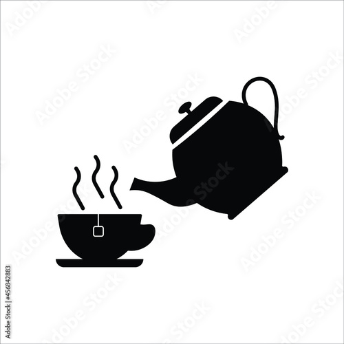 Teapot Coffee cup, the tea ceremony, tea, monochrome, teacup, Teapot kettle tea kettle icon