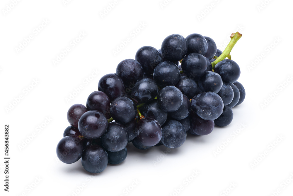Black grape isolated on white background. Black grape isolated on white background.