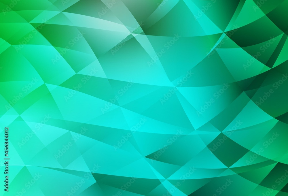 Light Green vector polygonal background. Light Green vector polygonal background.