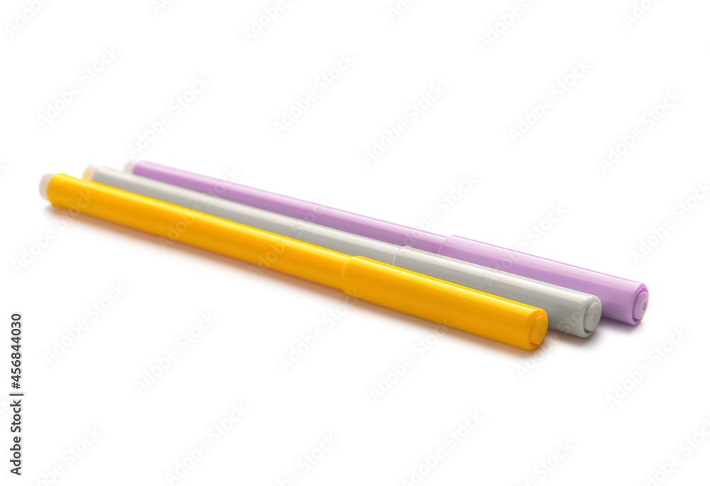 Felt tip pens on white background Felt tip pens on white background