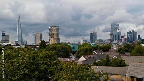 View Of Central London From The Former Peek Frean's Biscuit Factory In Bermondsey, London - timelapse photo