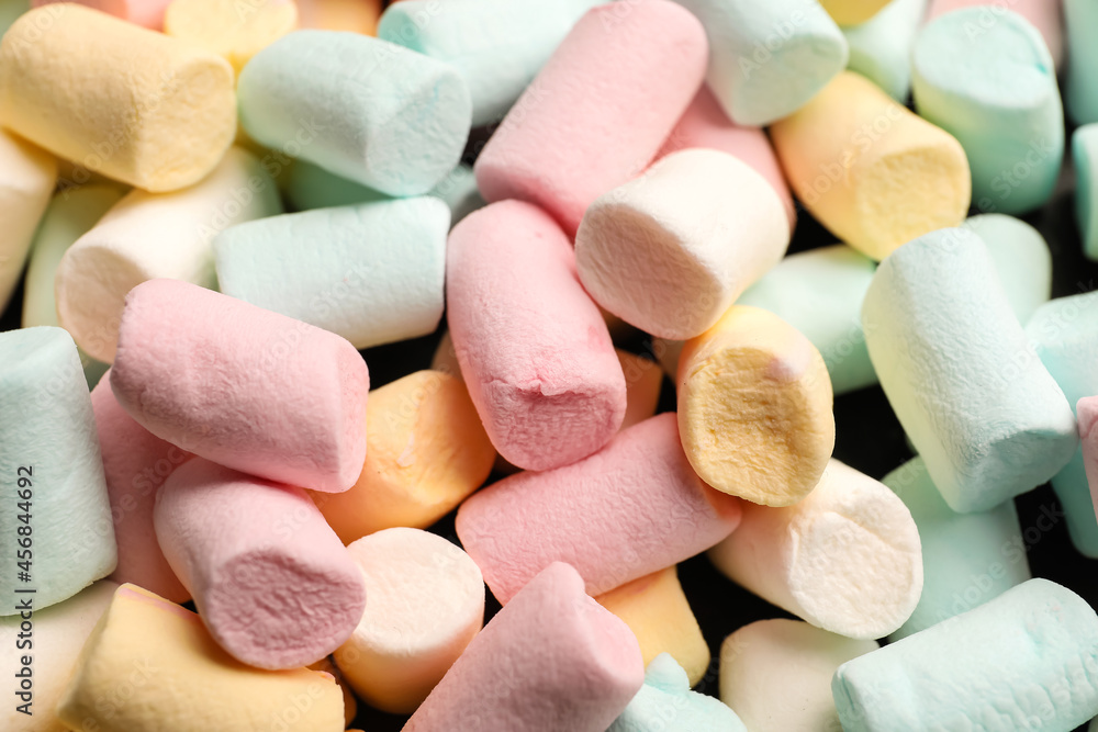 Texture of sweet marshmallows as background Texture of sweet marshmallows as background
