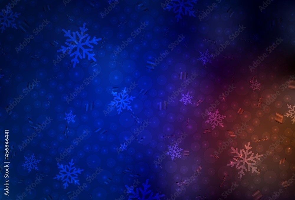 Dark Blue, Red vector pattern in Christmas style. Dark Blue, Red vector pattern in Christmas style.