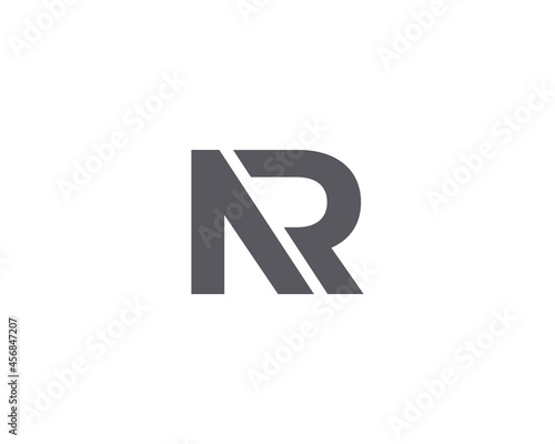 Alphabet NR Initial Logo Emblem Monogram