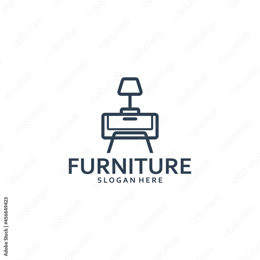 table furniture logo template table furniture logo template