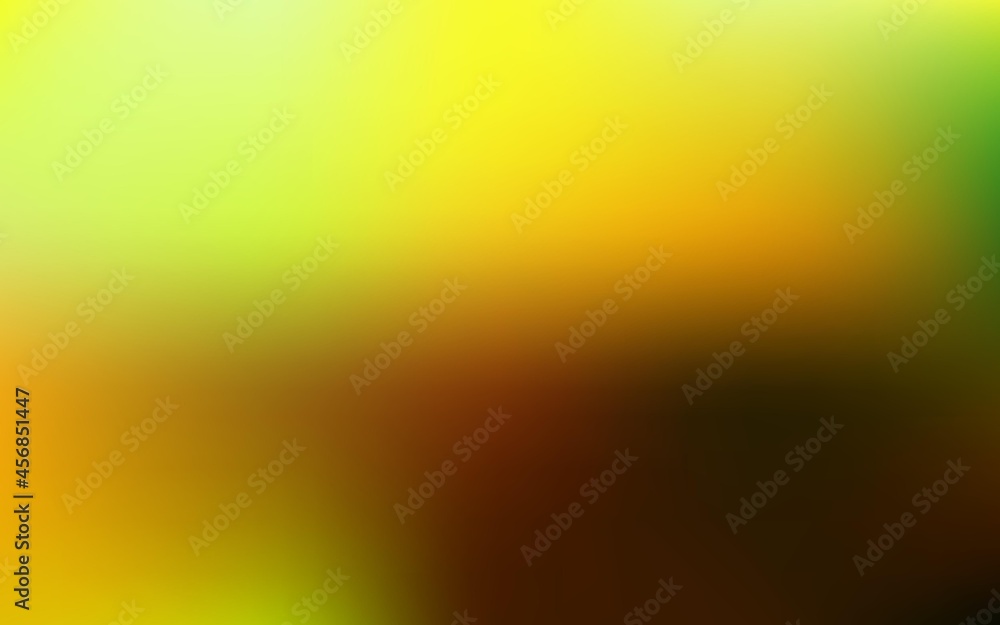 Naklejka premium Light green, yellow vector abstract blur background.