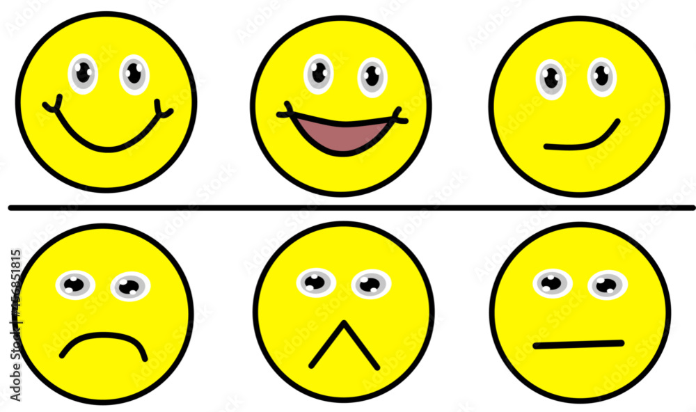 Complete and cute emoticon set Complete and cute emoticon set